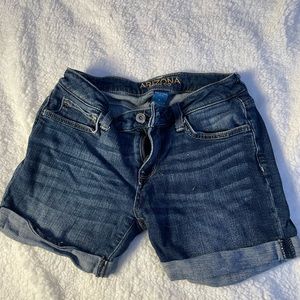 Dark blue above knee shorts